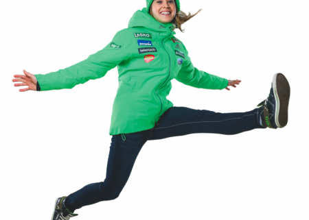 Women Ski Jumpers are jumping from Joy